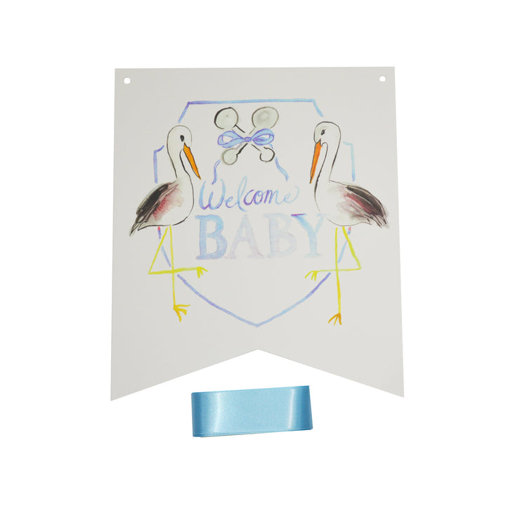 Over the Moon Welcome Boy Baby Hanger