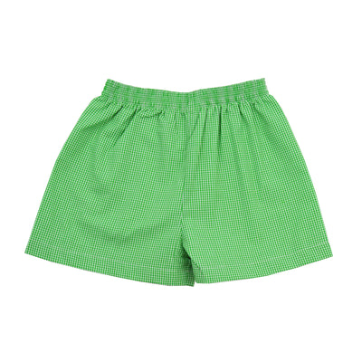 Remember Nguyen Bennett Shorts | Kelly Green Mini Gingham