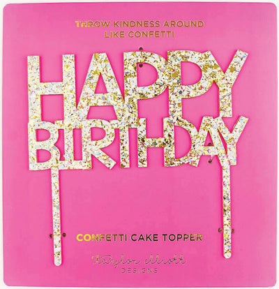 Taylor Elliott Designs Happy Birthday Cake Topper