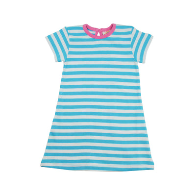 Luigi Stripe Knit Dress | Blue