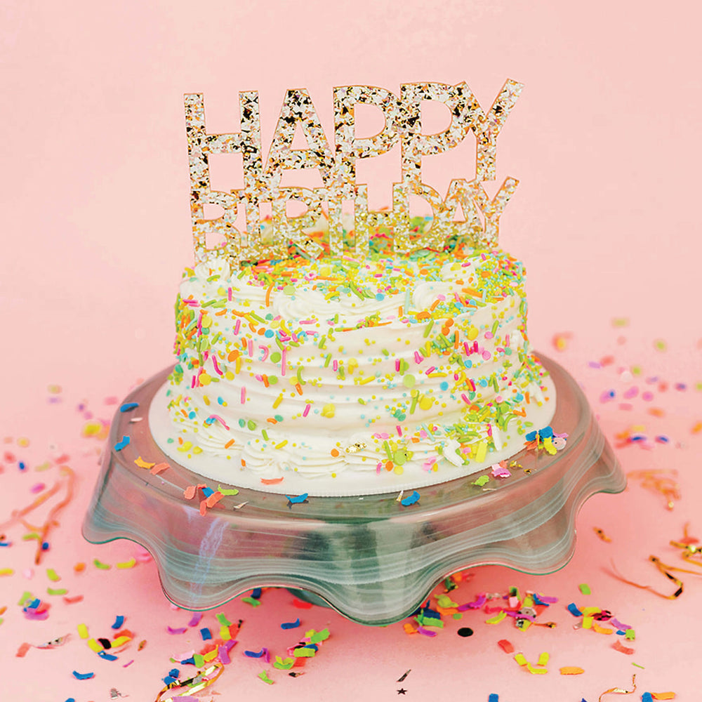Taylor Elliott Designs Happy Birthday Cake Topper