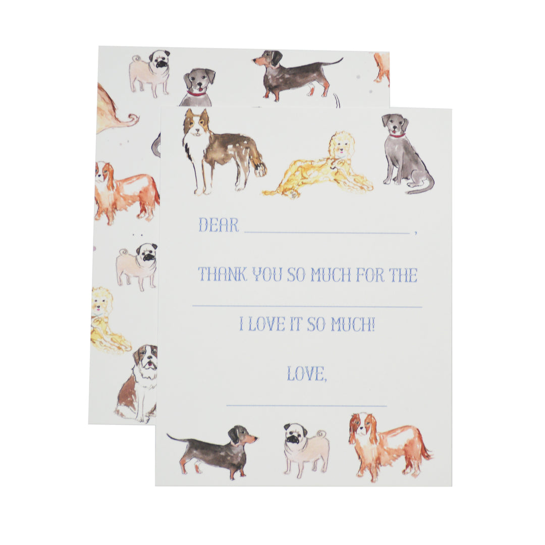 Over the Moon Puppy Dog Thank You Notecards