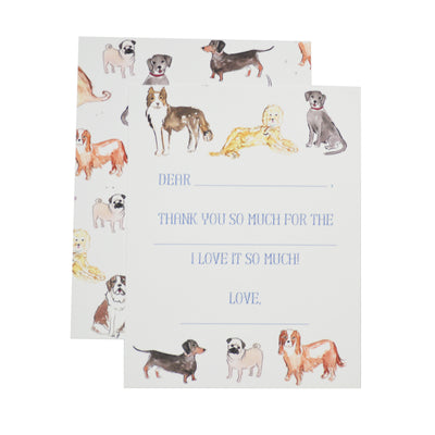Over the Moon Puppy Dog Thank You Notecards
