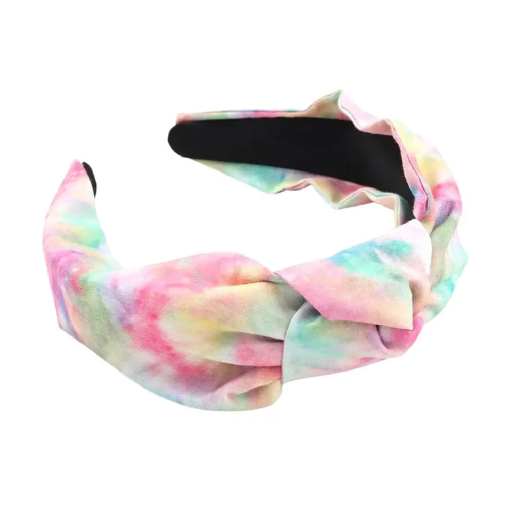 Rainbow Tie Dye Knot Headband