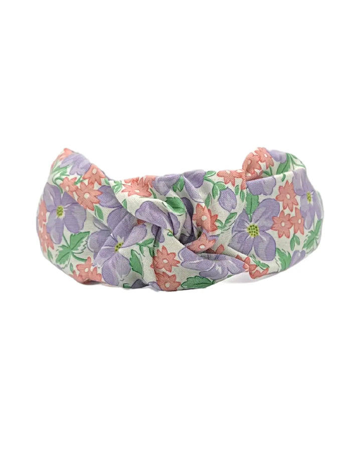 Pretty Happies Headband | Purple Floral