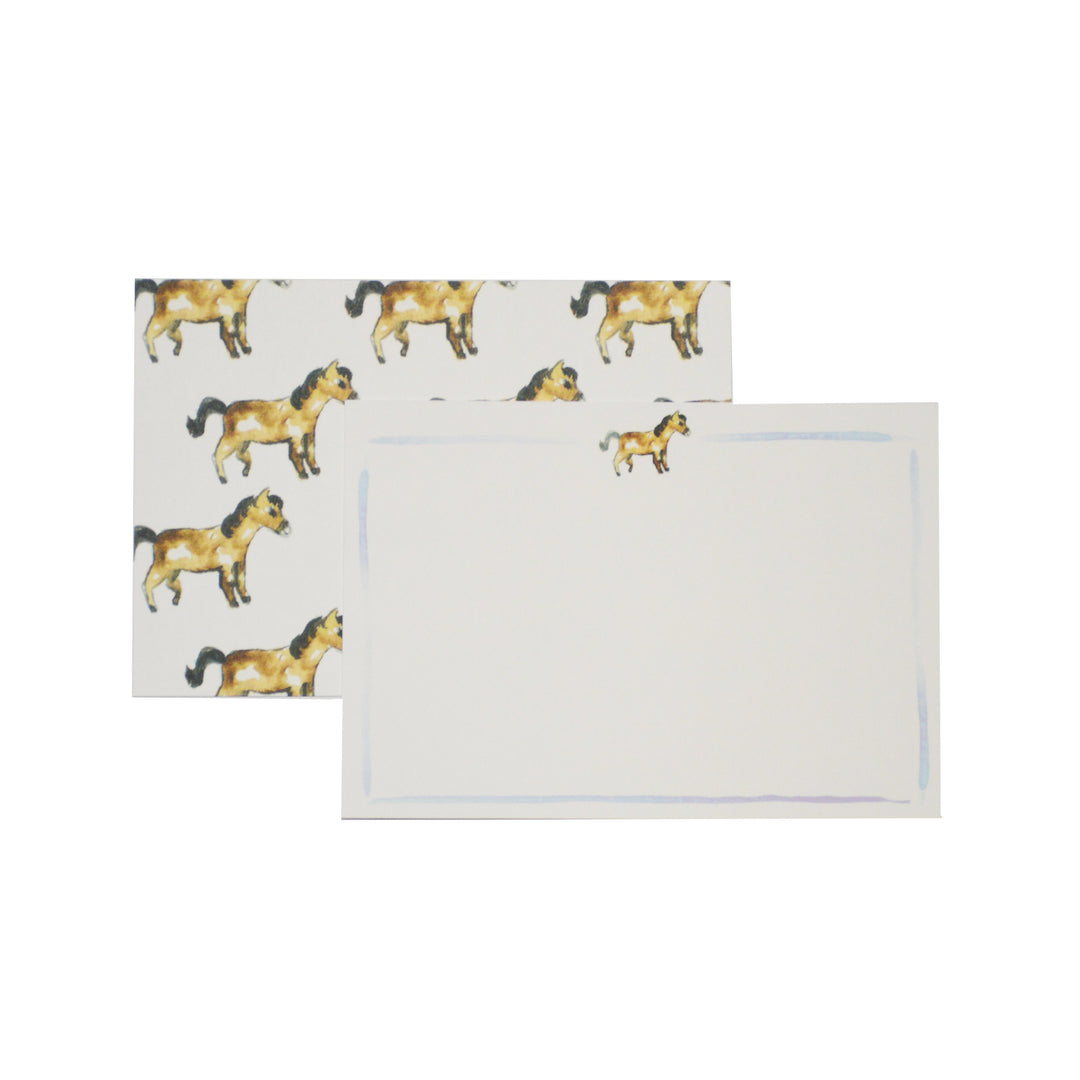 Over the Moon Watercolor Notecards | Horse