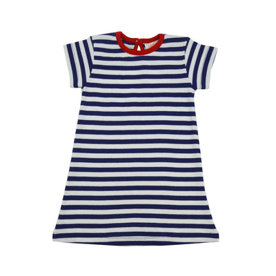 Luigi Stripe Knit Dress | Navy