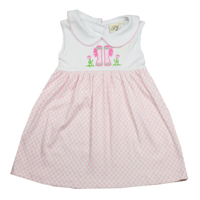 Luigi Stripe Knit Dress | Pink