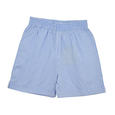 Luigi Seersucker Stripe Shorts | Blue