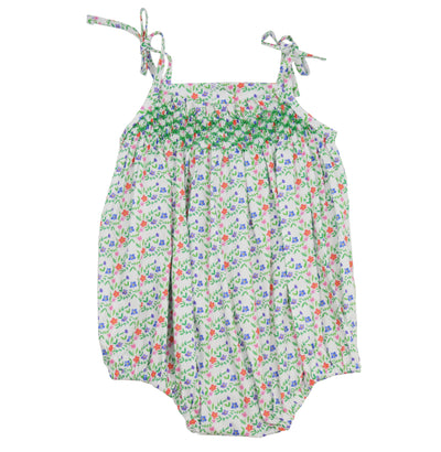 Peggy Green Smocked Tie Bubble | Fiesta Floral