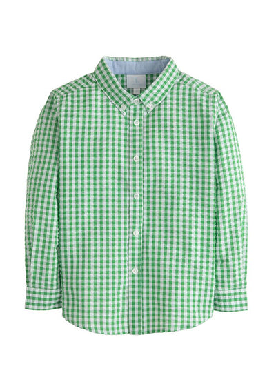 Little English Button-down Shirt | Preppy Green